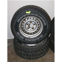 PAIR OF ROUGHRIDER RADIAL M+S LT 255/70R16 TIRES