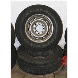 2 FIRESTONE TRANSFORCE HT LT 265/70 R 17 WITH 8