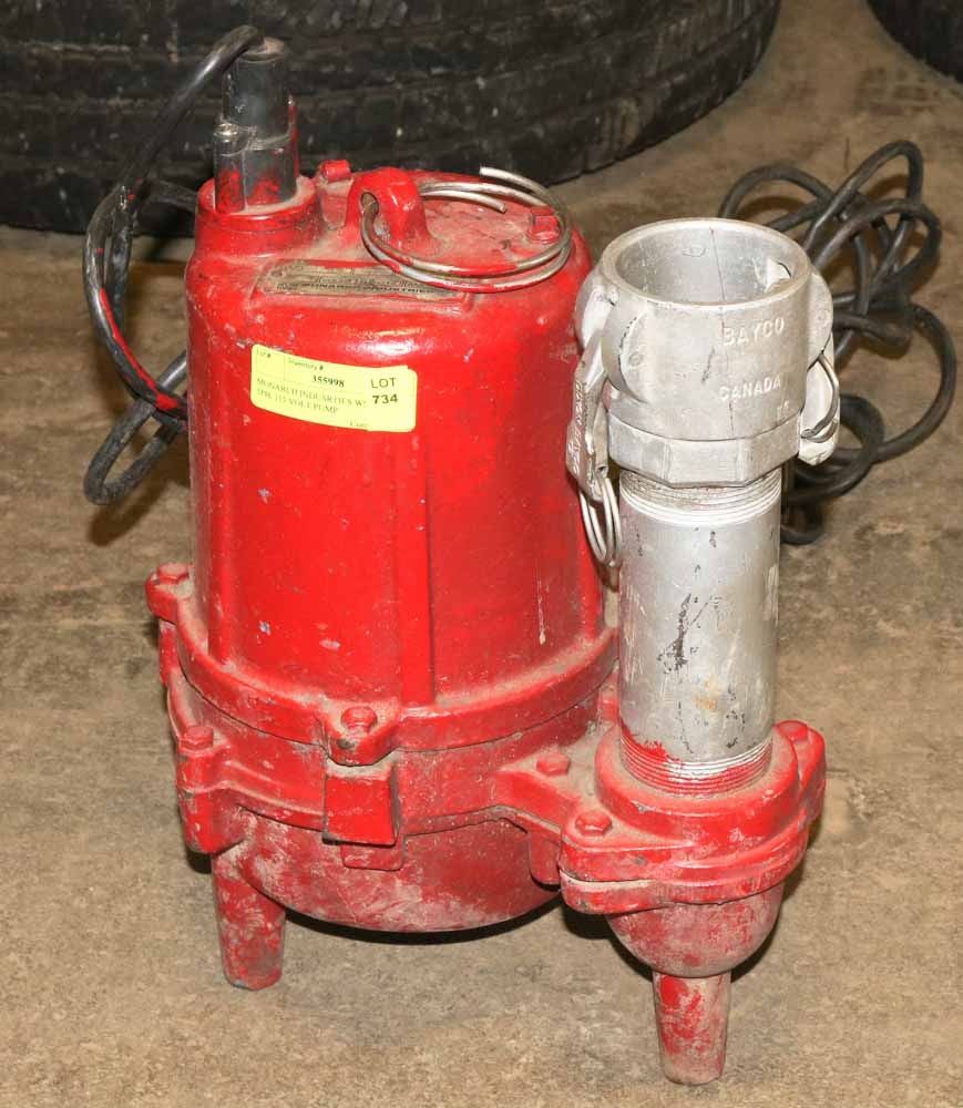MONARCH INDUSTRIES WS 52AM 5PH, 115 VOLT PUMP