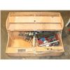 Image 1 : 46) BOX OF CARPENTRY TOOLS.