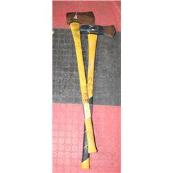 LOT OF 2 AXES AND MASTERCRAFT 6LB MAUL