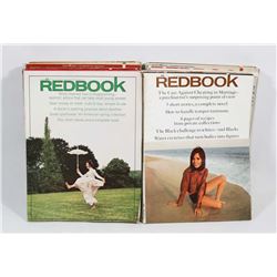 BOX WITH 21 REDBOOK MAGAZINES 1966-1970