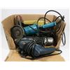 Image 1 : 27) BOX OF POWER TOOLS INCL GRINDERS.
