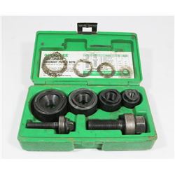 8) GREENLEE BALL BEARING KNOCKOUT PUNCH SET.