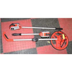 LOT OF LUFKIN WALKING TAPE MEASURES.