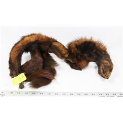 VINTAGE THREE PIECE MINK STOLE.