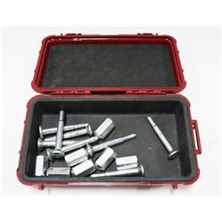 RED PELICAN  CASE WITH CARGO  SEALS