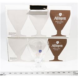 LOT OF 12 AFFLIGEN GOBLET BEER GLASS COLLECTIBLES