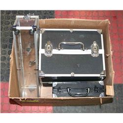 LOT OF 3 JEWELLERY BOXES/MAKE UP CASES