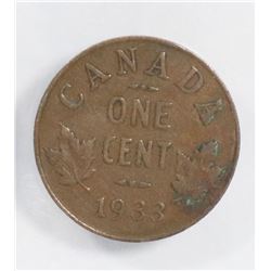 1933 CANADA PENNY
