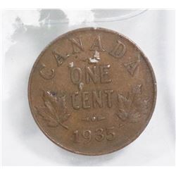 1935 CANADA PENNY