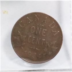 1934 CANADA PENNY