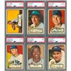Image 1 : 1952 Topps PSA Graded Collection of (7) with a PSA 8 High Number!