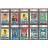 Image 1 : 1961-62 Fleer PSA Graded Collection of (24) with 10 Hall of Famers!