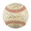 Image 1 : 1939 Hall of Fame Complete Inaugural Induction Ceremonies Autographed Baseball (with Enhancements)
