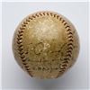 Image 4 : 1930 New York Yankees Signed Baseball with 21 Signatures including Ruth and Gehrig