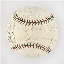 1936 New York Yankees World Series Champions Team Signed Baseball with Gehrig and DiMaggio