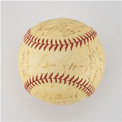 1939 New York Yankees World Series Champions Team Signed Baseball with Gehrig and DiMaggio