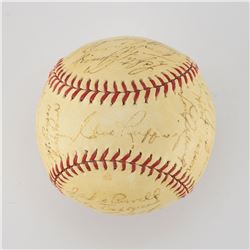 1939 New York Yankees World Series Champions Team Signed Baseball with Gehrig and DiMaggio