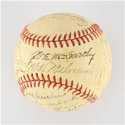 1945 New York Yankees Team Signed Baseball with 28 Signatures including McCarthy