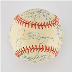 1948 New York Yankees Team Signed Baseball with DiMaggio