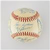 Image 1 : 1956 New York Yankees World Series Champions Team Signed Baseball with 30 Signatures including Mantl