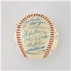 Image 3 : 1956 New York Yankees World Series Champions Team Signed Baseball with 30 Signatures including Mantl