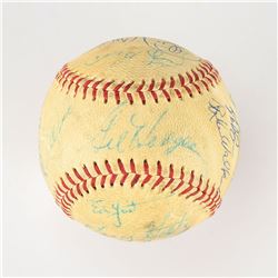 1969 New York Mets World Series Champions Team Signed Baseball with 25 Signatures including Hodges, 