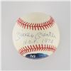 Image 1 : Mickey Mantle "HOF 1974" Single Signed Hand-painted Baseball - PSA/DNA MINT 9