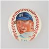 Image 2 : Mickey Mantle "HOF 1974" Single Signed Hand-painted Baseball - PSA/DNA MINT 9