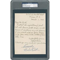 Babe Ruth Signature - PSA/DNA NM-MT 8