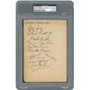 Image 1 : 1932 New York Yankees and Detroit Tigers Signed Album Page with Ruth and Gehrig - PSA/DNA