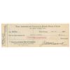 Image 1 : Mike Gazella 1927 Signed Payroll Check