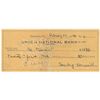 Image 1 : Stan Musial 1946 Signed Bank Check (MVP Season)