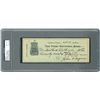 Image 1 : Honus Wagner 1920 Signed Personal Check - PSA/DNA NM-MT 8