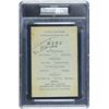 Image 1 : Lou Gehrig 1935 Signed Menu - PSA/DNA