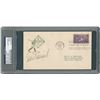 Image 1 : Eddie Collins Signed Baseball Centennial First Day Cover - PSA/DNA
