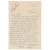 Image 1 : Billy Evans Signed Handwritten Letter