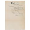 Image 1 : Connie Mack 1944 Signed Handwritten Letter (About Ty Cobb)