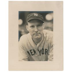Red Ruffing Oversized Signed Photograph by George Burke, Inscribed to Tony Lazzeri