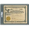 Image 1 : Honus Wagner 1927 Honus Wagner Sporting Goods Co. Signed Stock Certificate - PSA/DNA