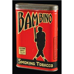 Late 1920's "Bambino" Tobacco Tin with Silhouette of Babe Ruth