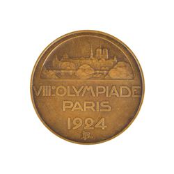 Paris 1924 Summer Olympics Bronze Participation Medal