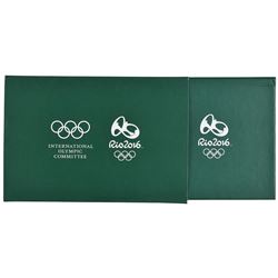 2016 Rio Summer Olympics Athlete's Participation Medal and Diploma