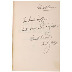 John F. Kennedy 1962 Profiles in Courage Signed Book - White House