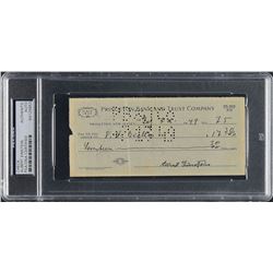 Albert Einstein 1949 Signed Bank Check - PSA/DNA