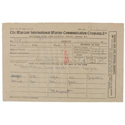 Titanic Marconigrams: Leila Meyer Saks