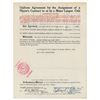 Image 1 : Eddie Collins 1933 Signed Trade Agreement for HOFer Rick Ferrell