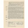Image 1 : Ralph Kiner 1955 Cleveland Indians Signed Player Contract with Hank Greenberg (Last Contract)