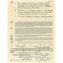 Rod Carew 1964 Melbourne Twins Rookie League Signed Player Contract (Earliest Known)